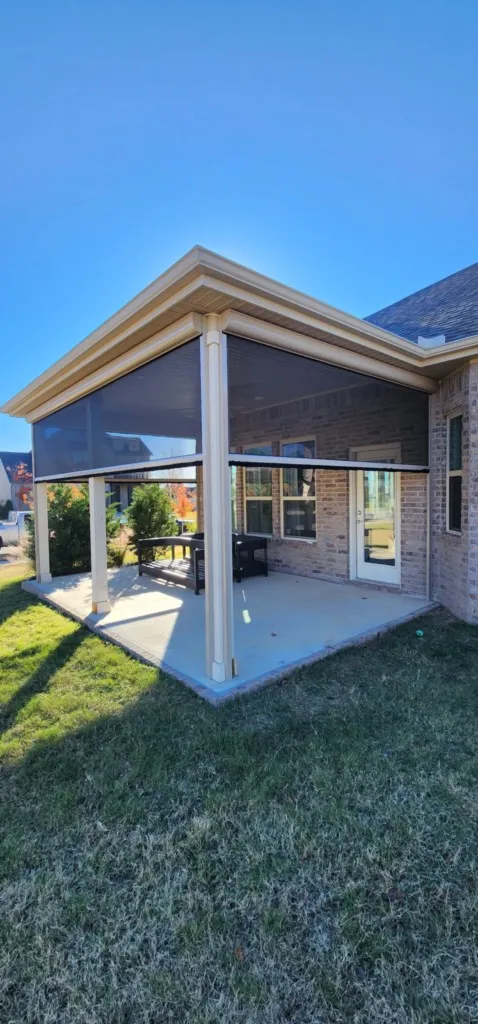 Electric patio screens insect screen Fayetteville Arkansas