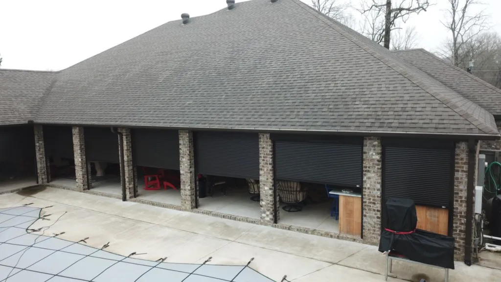 Magnum series security shutters bronze