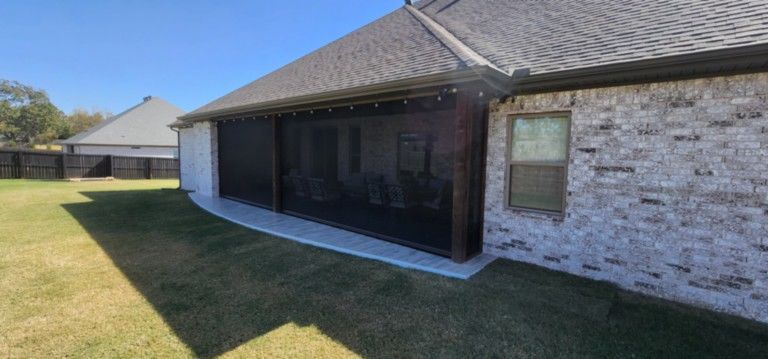 Black insect screen for patio Black insect screen for patio