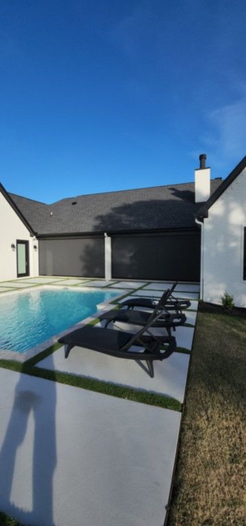 Black housing charcoal Nano 95 outdoor patio screens Thornberry subdivision Black housing charcoal Nano 95 outdoor patio screens Thornberry subdivision